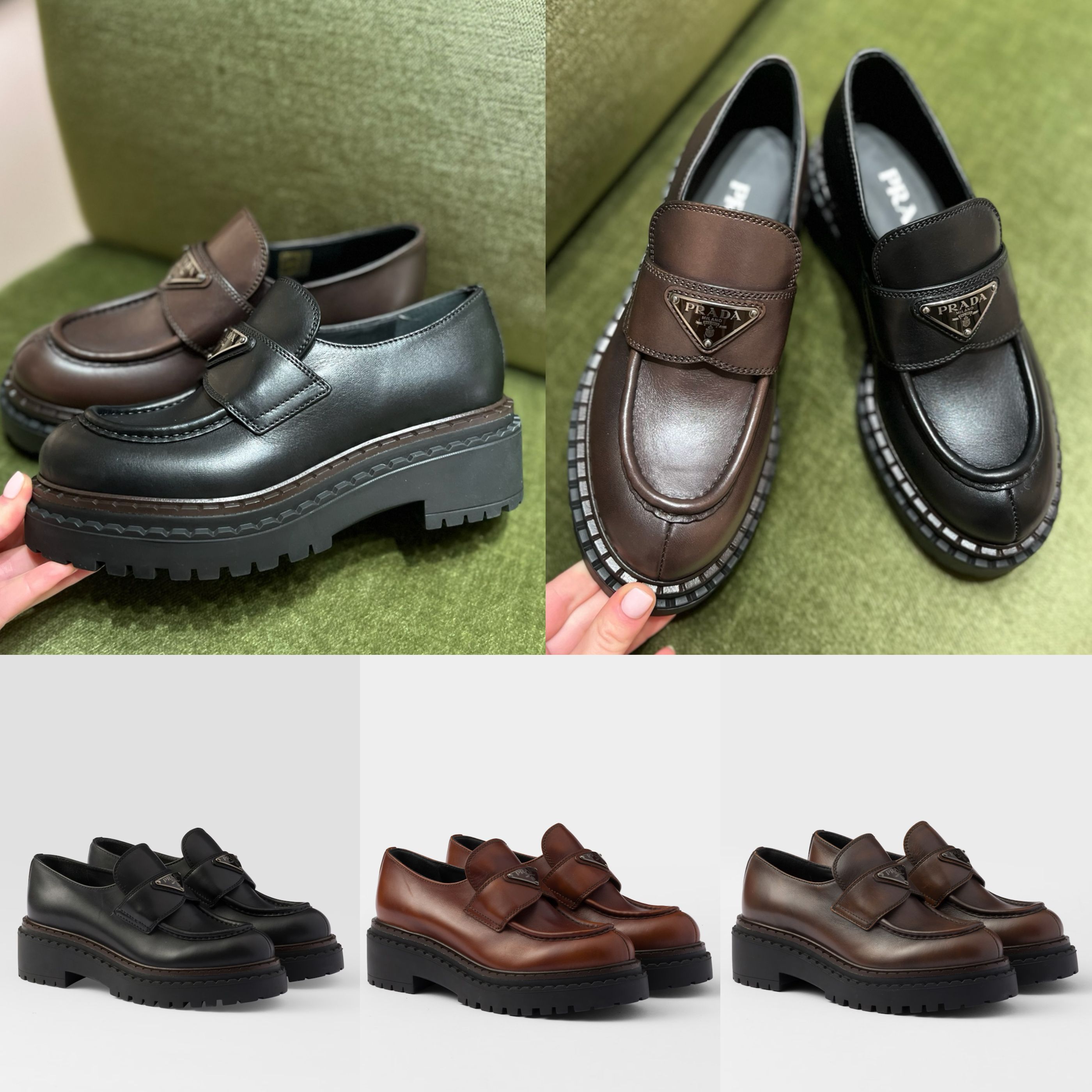 PRADA【入手困難】Double Chocolate☆LOAFERS☆ 全色 (PRADA