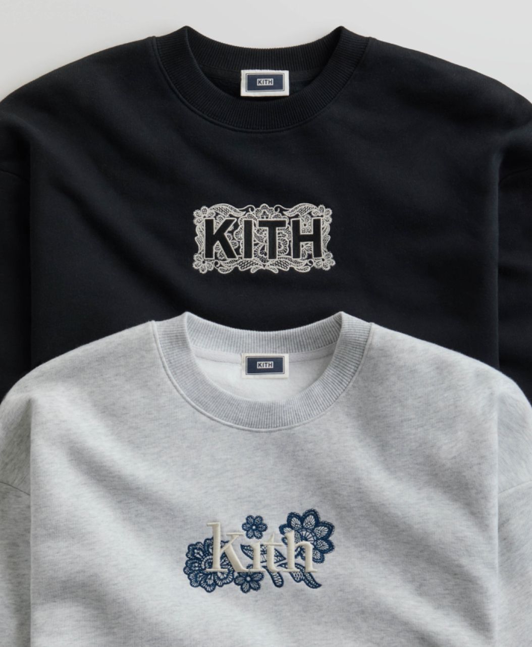 ☆24SS 最新作☆Kith Floral Lace Nelson Crewneck (KITH NYC