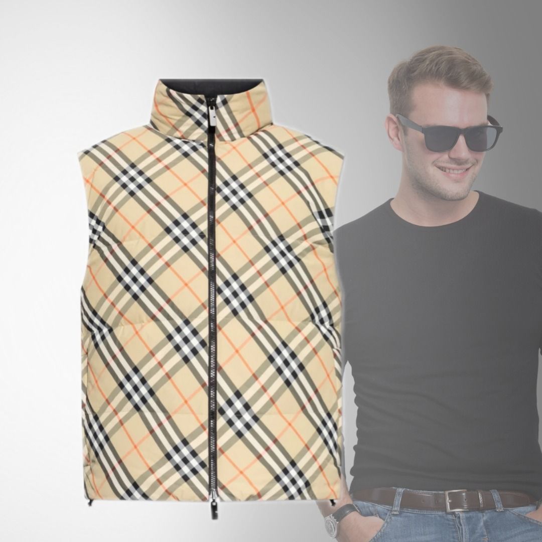 関税負担なし！ Burberry（バーバリー）リバーシブル ジップジレ