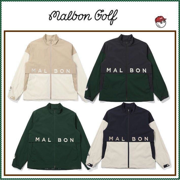 MALBON】 Malbon color block jacket □MAN /追跡付 (Malbon Golf