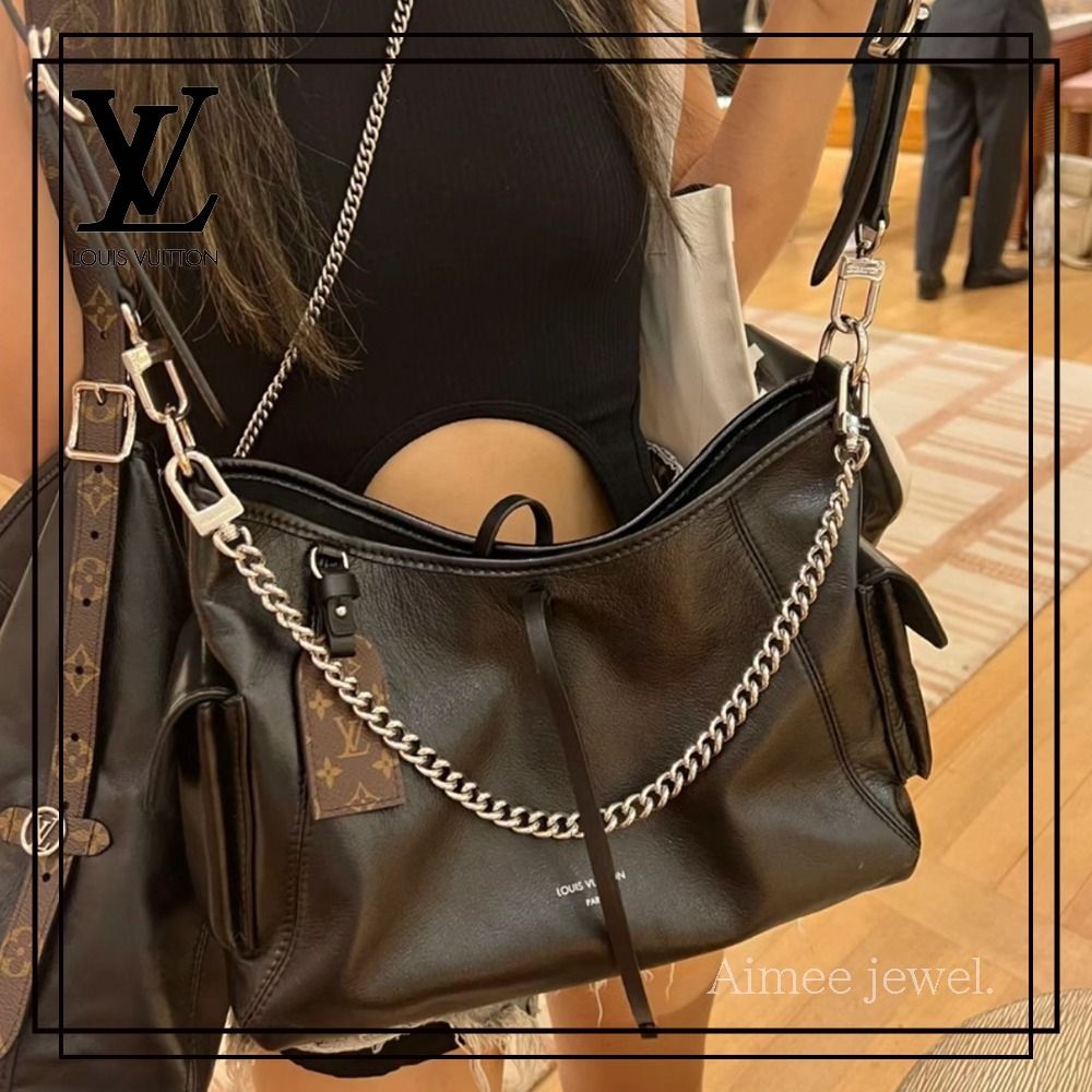 高級感＊【Louis Vuitton】キャリーオール カーゴ ブラックPM (Louis