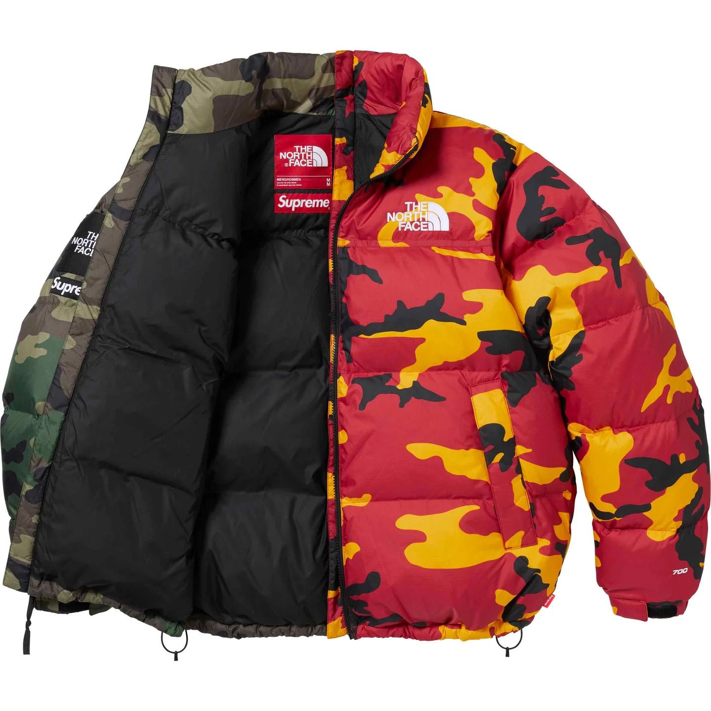Supreme x The North Face】Split Nuptse Jacket Camo - 24SS (Supreme