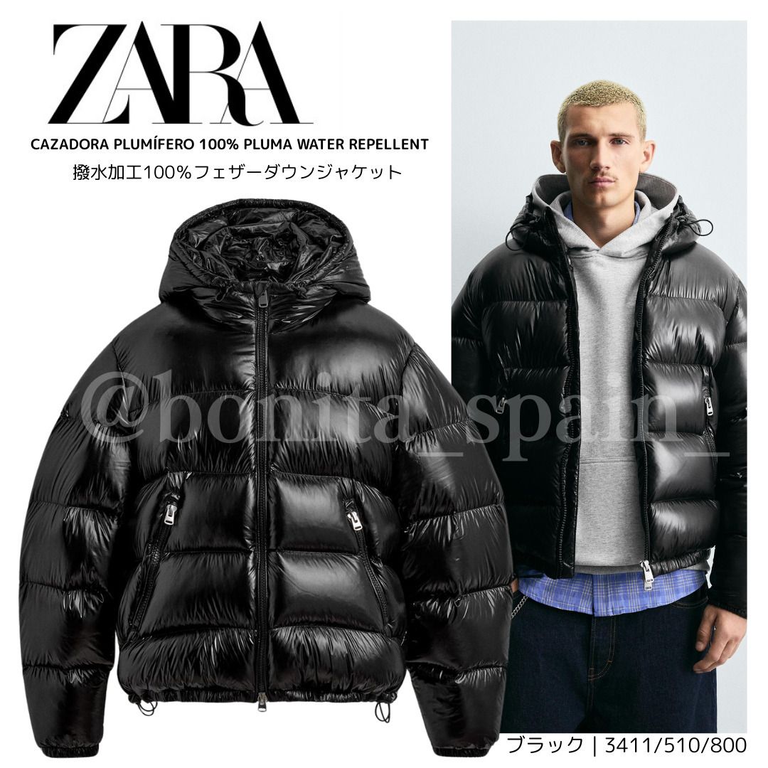 ZARA】フェザー100% ダウン パフジャケット (ZARA/ダウンジャケット