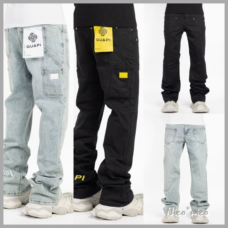 GUAPI】フレアデニム ロゴ *送料/関税込み* (GUAPI/デニム・ジーパン
