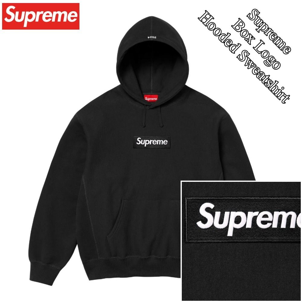 Supreme】Box Logo Hooded Sweatshirt☆Black☆24FW☆ (Supreme