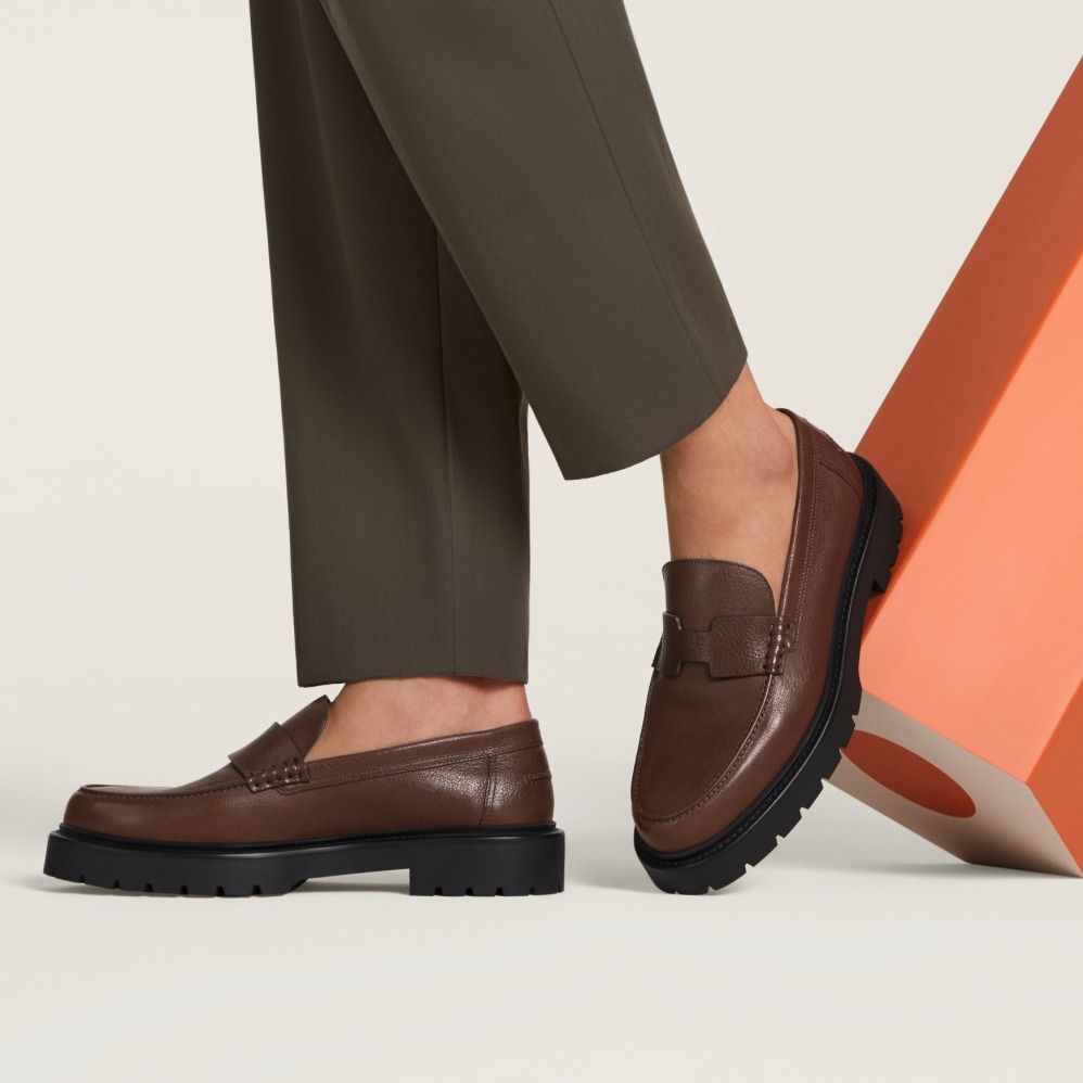 25新作 エルメス モカシン クレマン ローファー メンズ レザー (HERMES