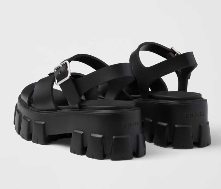 PRADA☆プラダ モノリス ラバー サンダル (PRADA/サンダル・ミュール