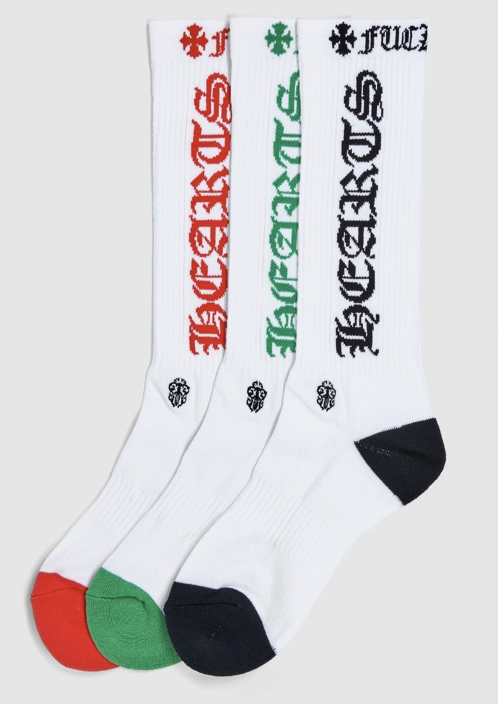 兼用【Chrome Hearts】直営 クロムハーツ ロゴ 靴下 3色 セット