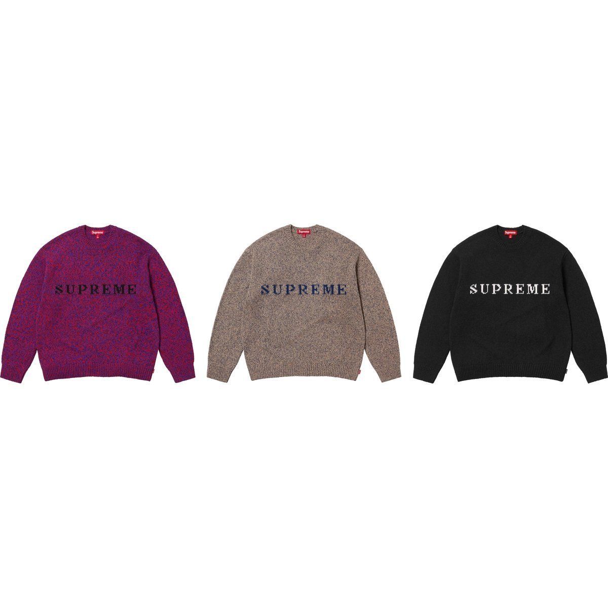 Supreme】☆Contrast Logo Sweater Black - 25SS☆大人気☆ (Supreme