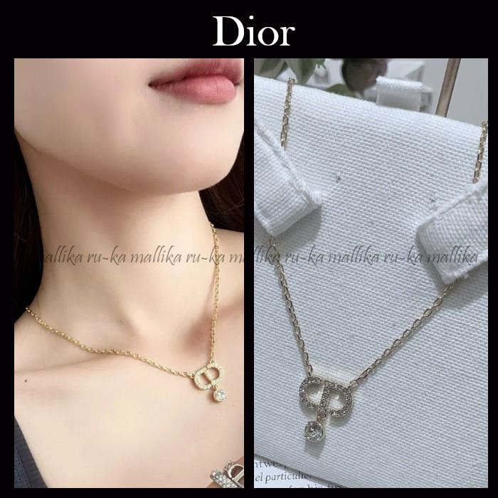 国内発♡繊細なクリスタル【Dior】Petit CD ネックレス (Dior