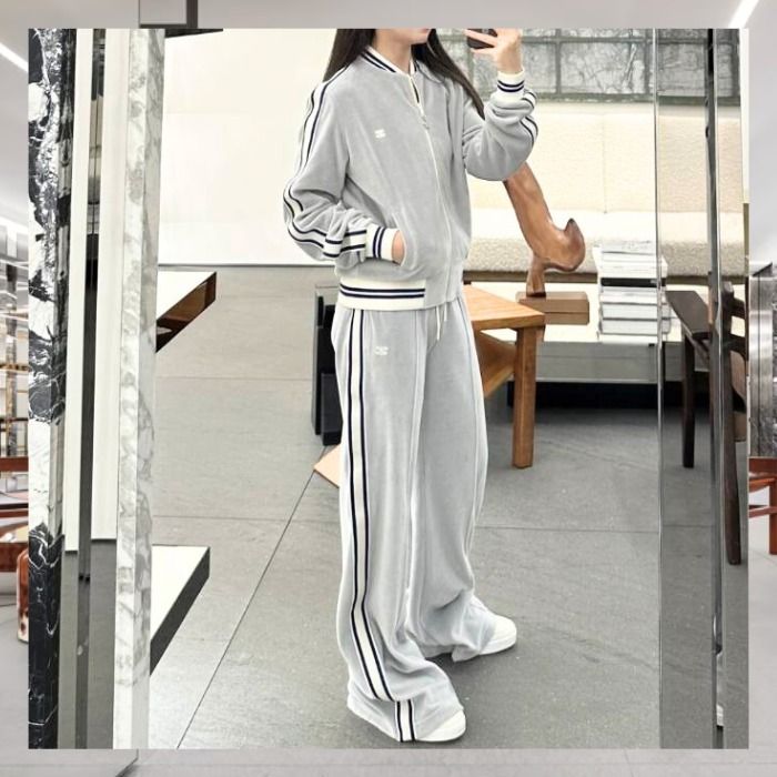 デイリーに最適》【CELINE】テディトラックスーツセットアップ (CELINE