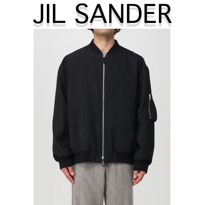 Jil Sander / ブルゾン 71 ウール ボンバージャケット ブラック (Jil