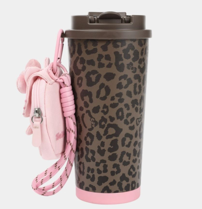 中国限定/Hellokitty×tbh☆ハローキティ ヒョウ柄 タンブラー (Hello
