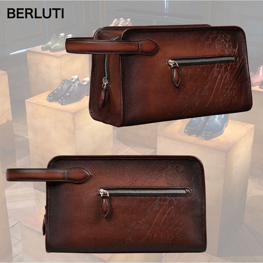 22-23AW】BERLUTI Morning スクリット トイレタリーポーチ (Berluti