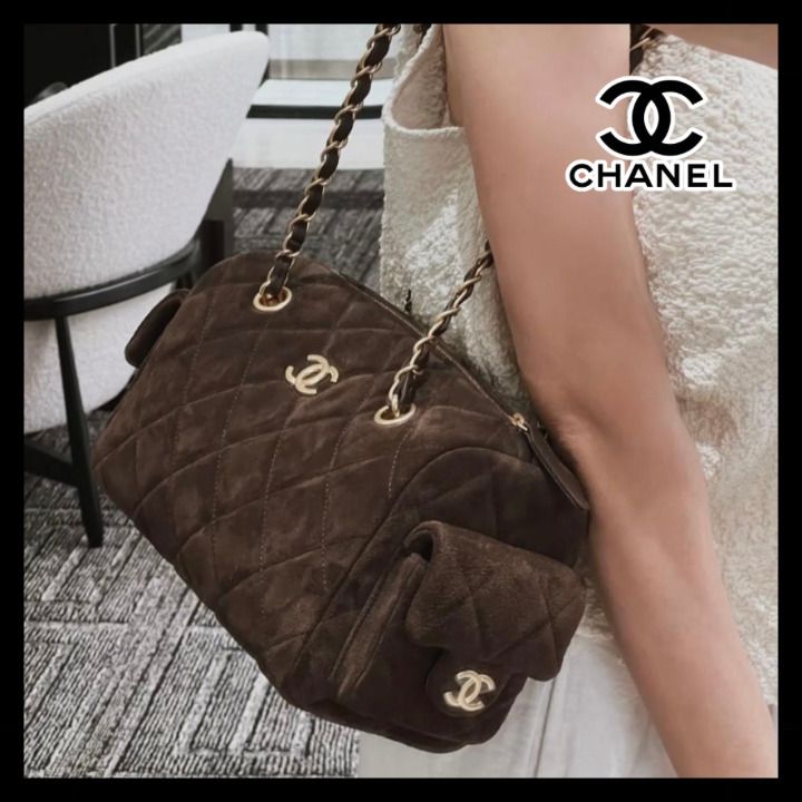 25K♥秋冬ブラウンがお洒落》CHANEL ショルダーバッグ (CHANEL