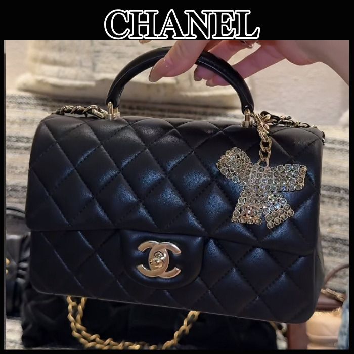 ◇CHANEL◇トップハンドル ミニ クラシック ハンドバッグ (CHANEL