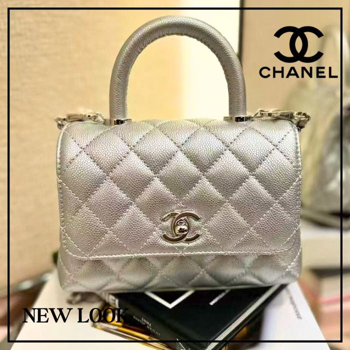 希少☆新作》CHANEL ココハンドル 25K シルバー (CHANEL/ハンドバッグ