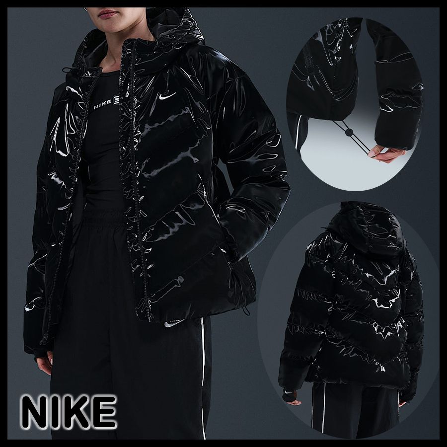 ☆NIKE☆W NSW THERMA FIT PADDING フードジャケット☆追跡可 (Nike