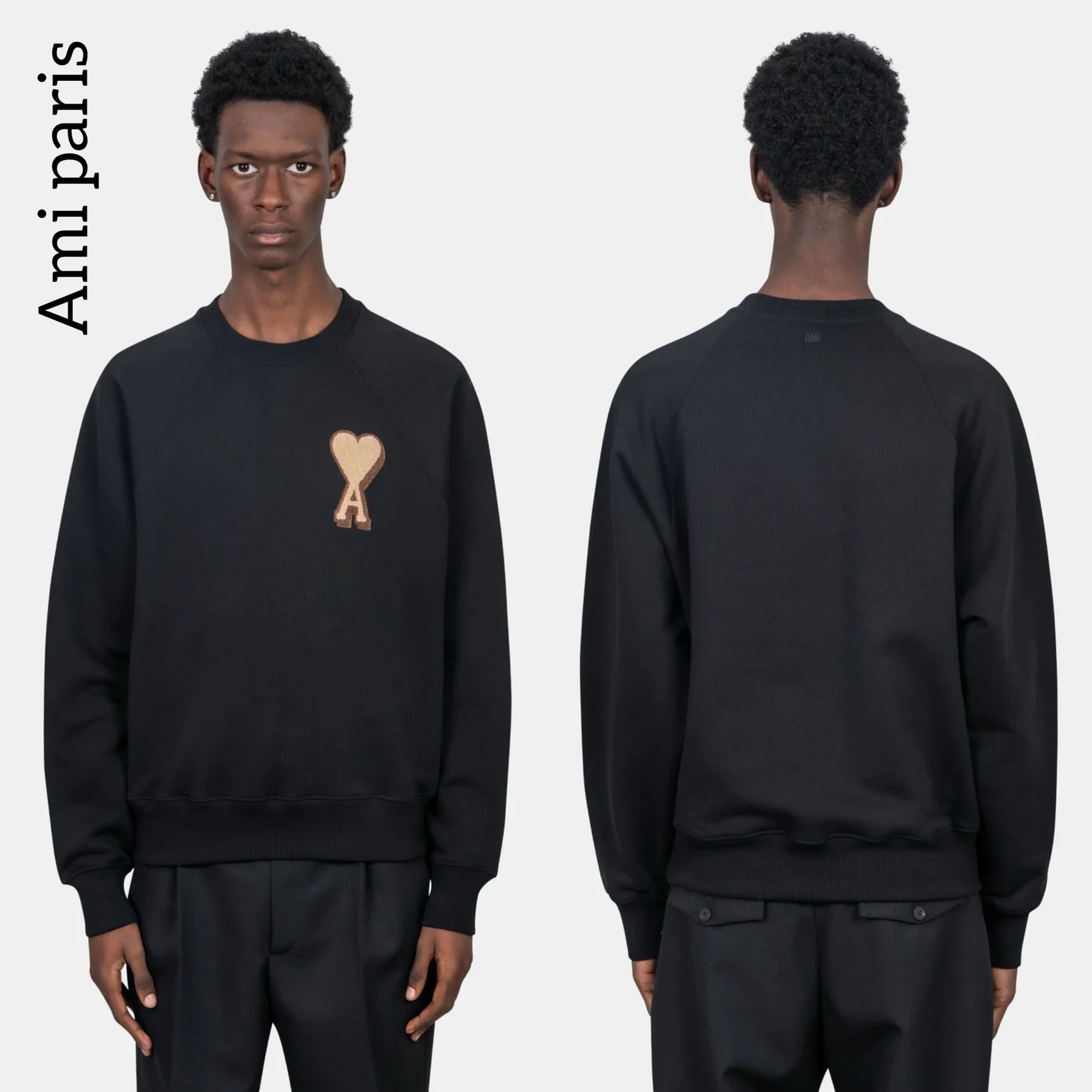 関税込】新作◇AMI PARIS アミパリ◇ロゴ スウェットシャツ (AMI PARIS