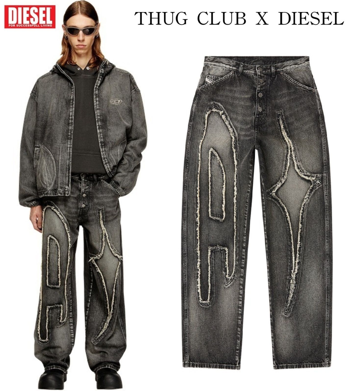 THUG CLUB X DIESEL】THUGPANT TROUSERS (Thug Club/デニム・ジーパン