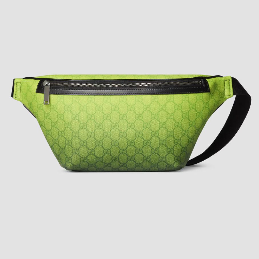 25AW グッチ クロマ ラージ ベルトバッグ GGパターン グリーン (GUCCI