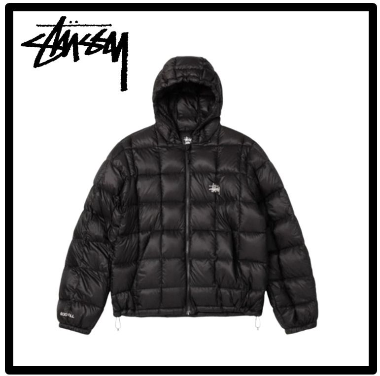 ☆関税込☆Stussy☆Midweight Hooded Puffer☆black☆ (STUSSY/ダウン