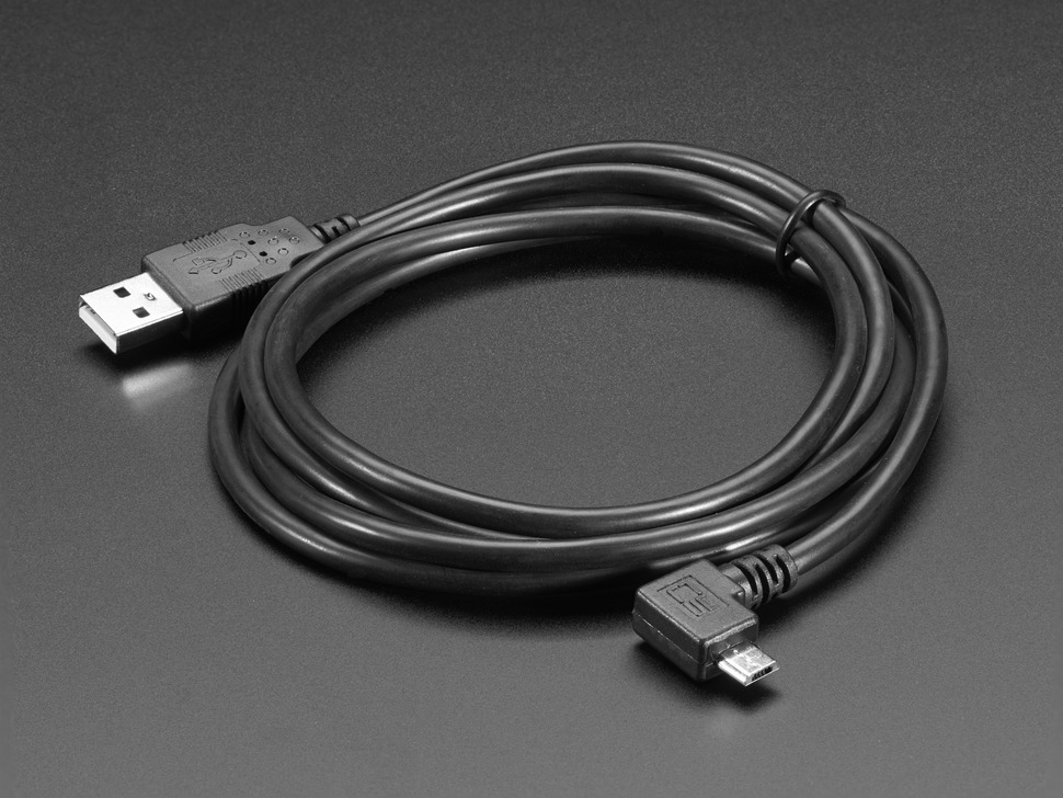 Right Angle USB cable - A/MicroB : Adafruit Industries, Unique