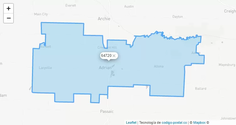 64720 ZIP Code - United States