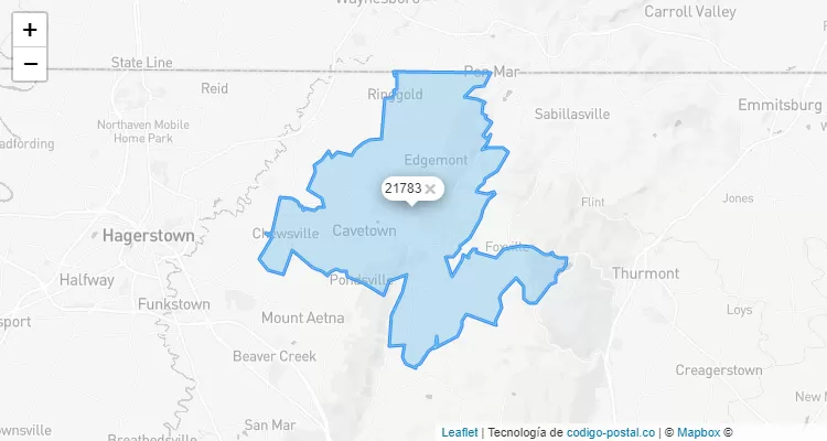 21783 ZIP Code - United States
