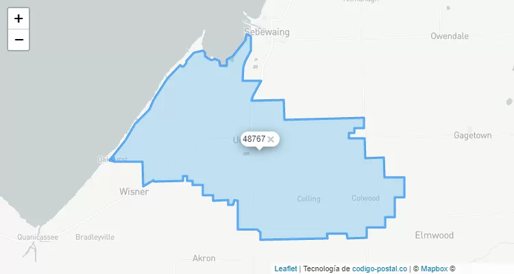 Unionville, Michigan ZIP Code - United States