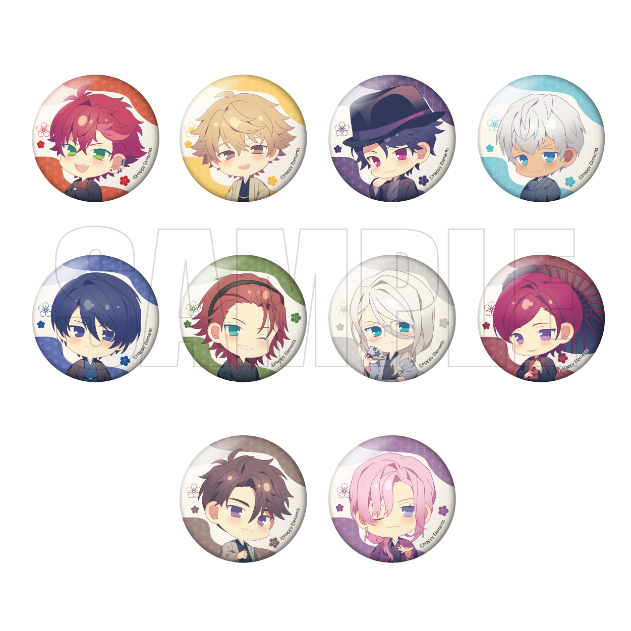 エリオスライジングヒーローズ_トレーディングホログラム缶バッジver.A