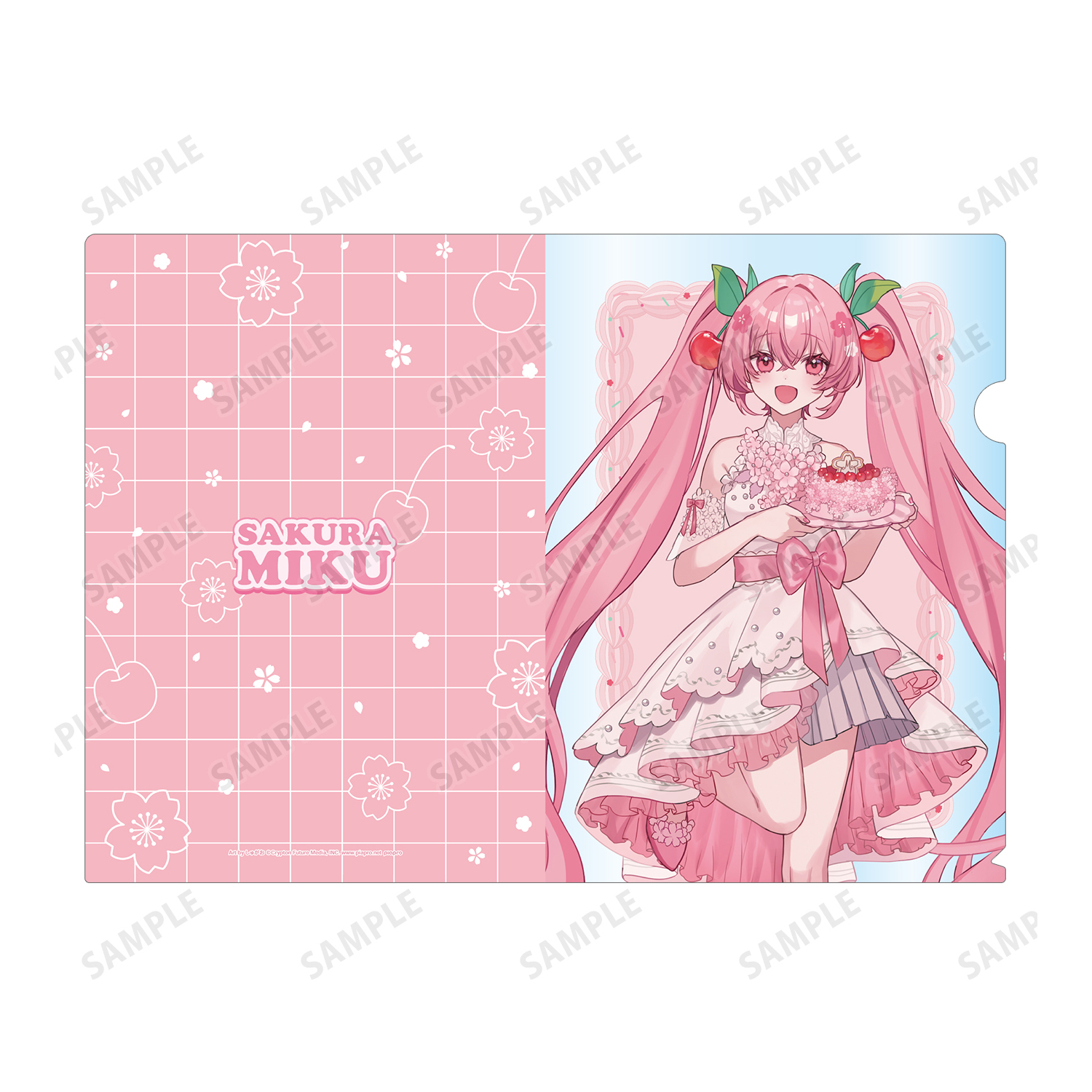 桜ミク_描き下ろし 桜ミク 桜パーティーver. Art by しゅがお クリア