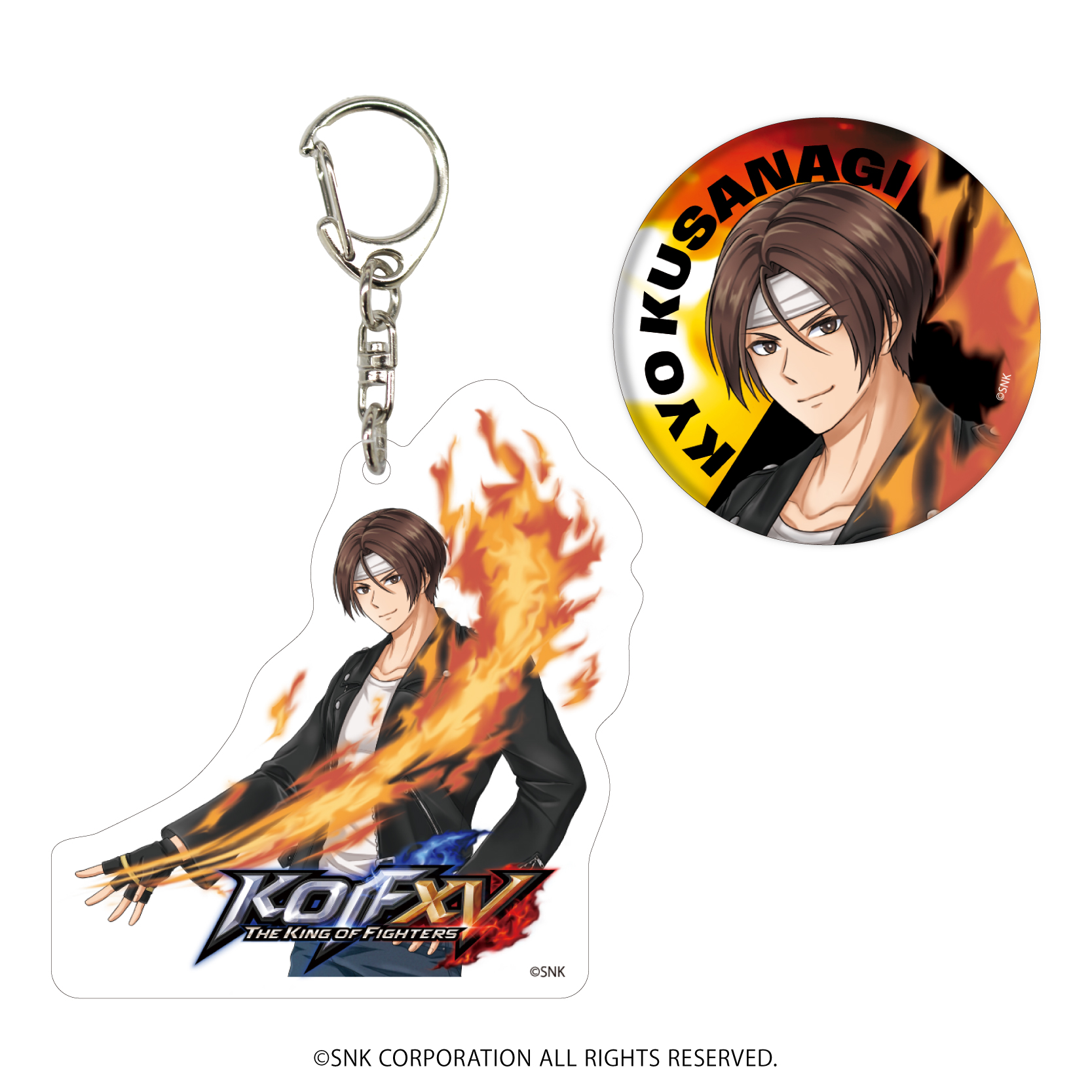 THE KING OF FIGHTERS XV_アクリルキーホルダー＆缶バッジセット01
