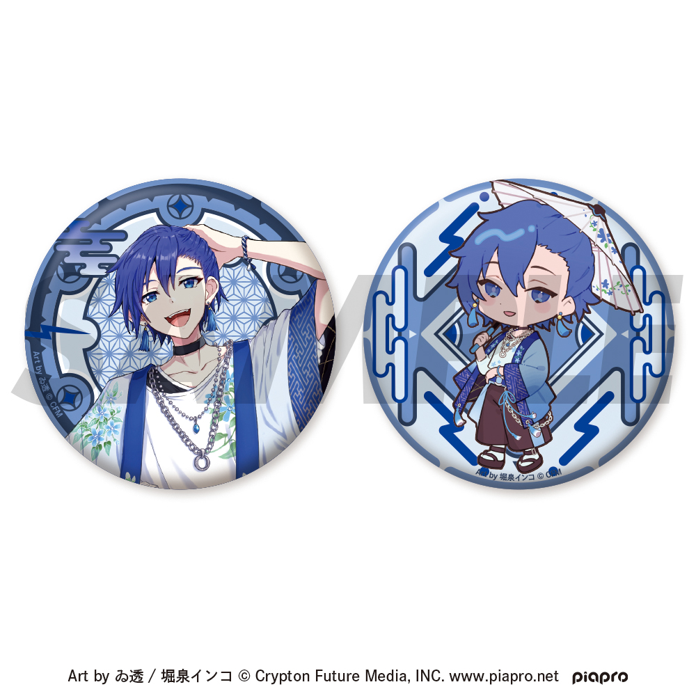 ピアプロキャラクターズ～ジャパンクスタイル～_ホログラム缶バッジ