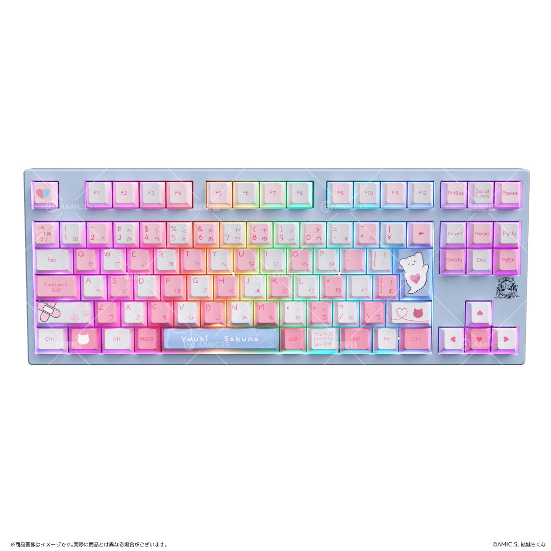 結城さくな×AMICIS】ゲーミングキーボード 80HE 日本語配列 | 公式
