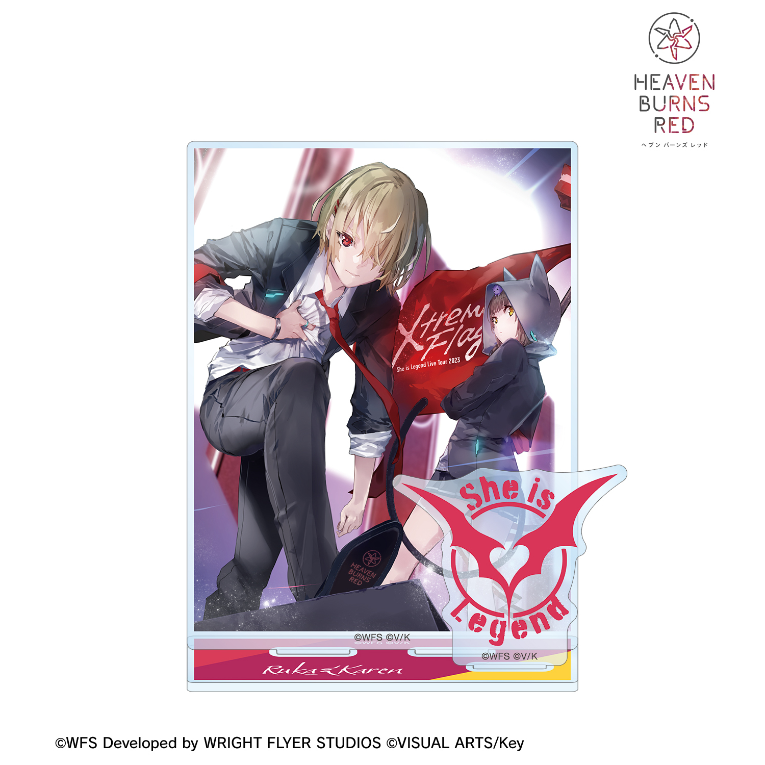 ヘブンバーンズレッド_She is Legend 茅森月歌&朝倉可憐 パーツ付きBIG