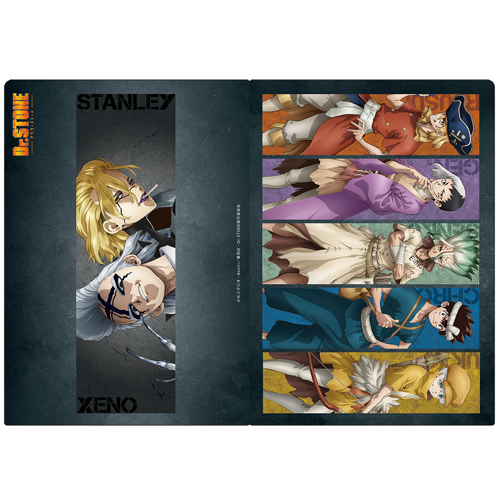 Dr.STONE_クリアファイル 千空&ゲン&龍水&クロム&羽京&ゼノ&スタンリー