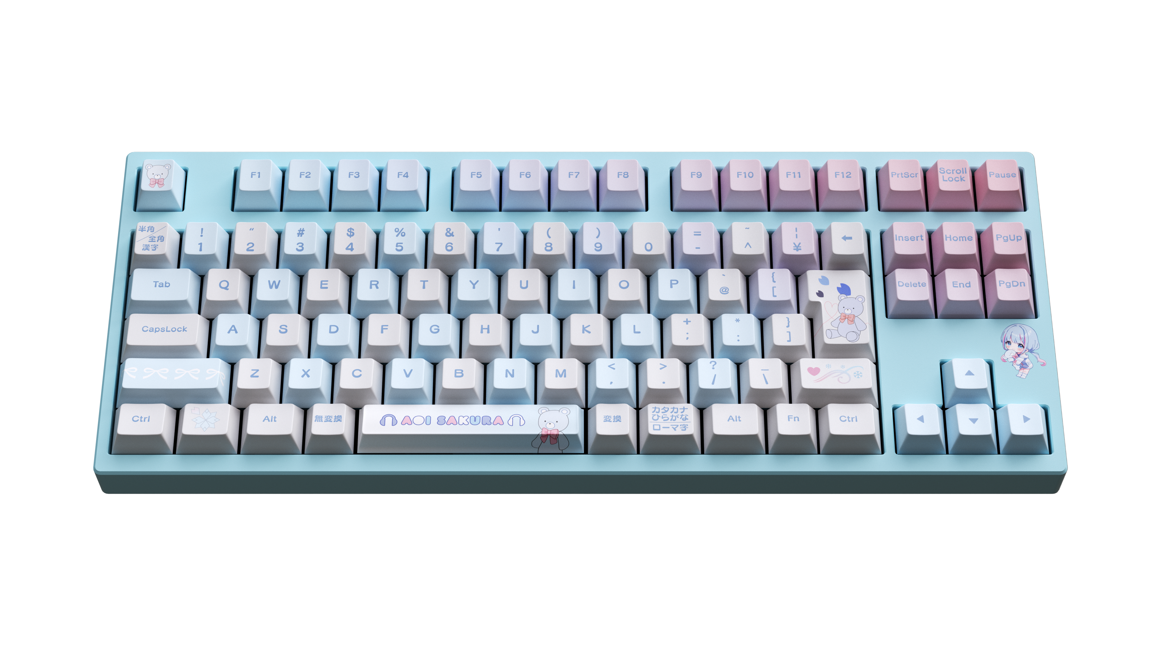 碧依さくら×AMICIS】ゲーミングキーボード 80HE 日本語配列 | 公式