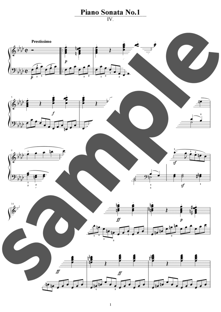 ピアノ楽譜】thème du concerto 494 / 鷺巣詩郎（ソロ / 上級）