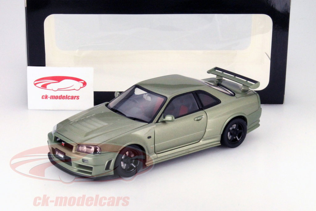AUTOart 1:18 Nismo R34 GT-R Z-Tune Year 2005 millenium jade 77353
