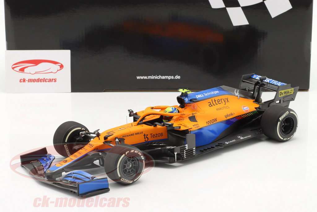 Minichamps 1:18 Lando Norris McLaren MCL35M #4 2nd Italian GP