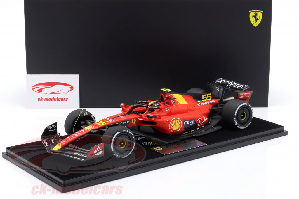 LookSmart 1:18 Carlos Sainz jr. Ferrari SF-23 #55 3rd Italian GP