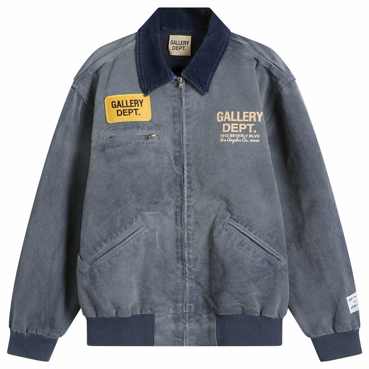 Gallery Dept. - Andy Distressed Layered Printed Denim Jacket