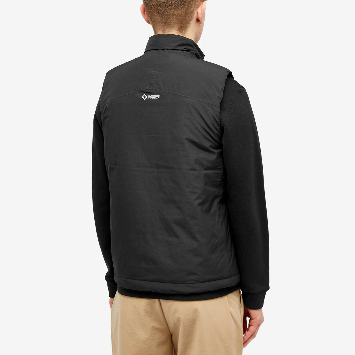 Snow Peak Men's Gore-Tex Windstopper Warm Vest in Black Snow Peak