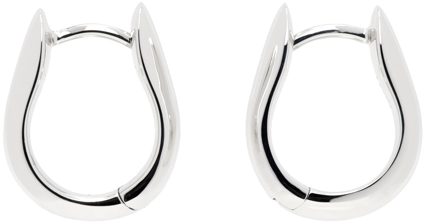 Tom Wood Silver Oyster Hoops Small Earrings Tom Wood