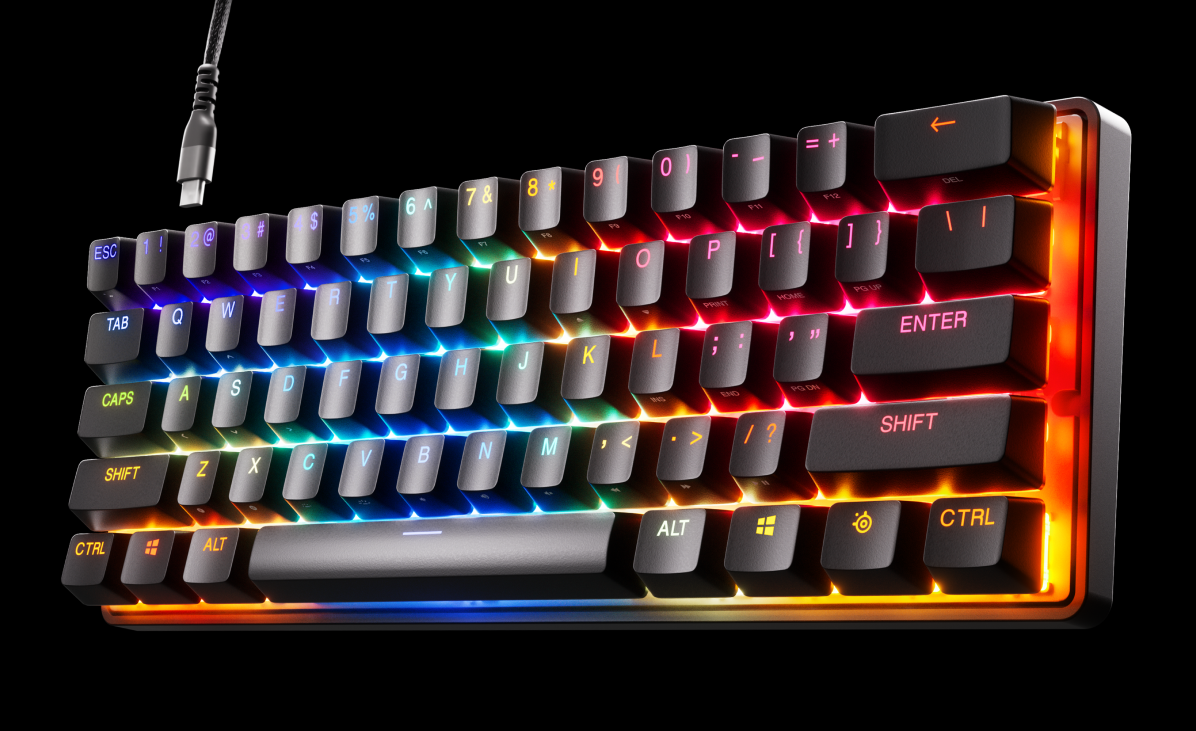 SteelSeries Apex Pro Mini keyboard shows size doesn't matter