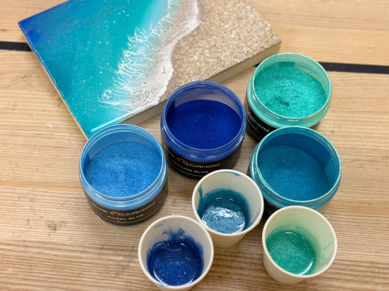 沖縄の美しい海をレジンアートに】小さくてかわいいA5サイズもおすすめ