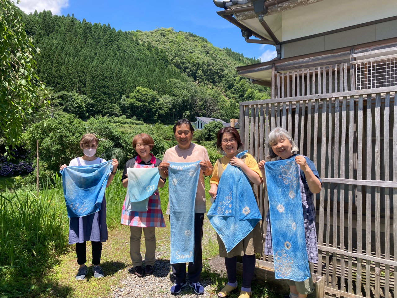 宮崎＊古よりの伝統＊藍染◇好きな模様を描く◇ろうけつ染め◇手ぬぐい