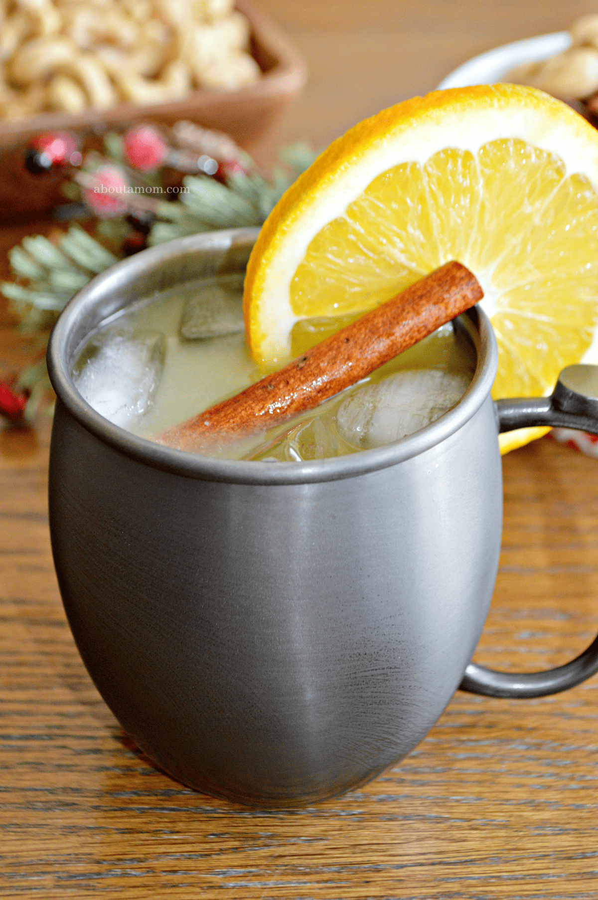 Spiced Orange Moscow Mule Cocktail - About a Mom
