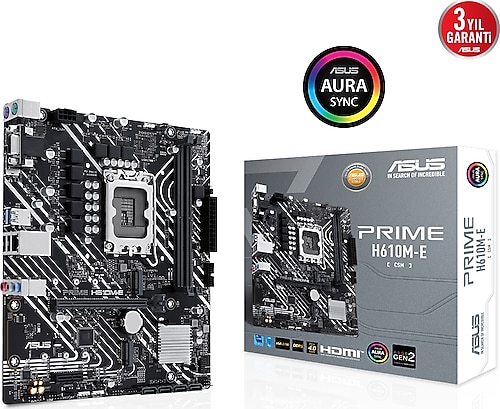 Asus Prime H610M-E-CSM Intel LGA1700 DDR5 Micro ATX Anakart